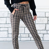 Comfy Plaid Print Dress Pant From Truly Contagious