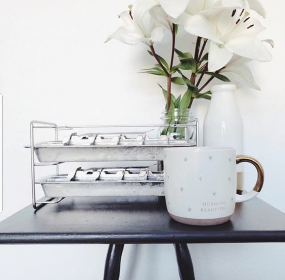 Stainless Steel Ice Cube Trays with Easy Release Handle, 2 Pack with Rack from ecozoi