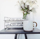 Stainless Steel Ice Cube Trays with Easy Release Handle, 2 Pack with Rack from ecozoi