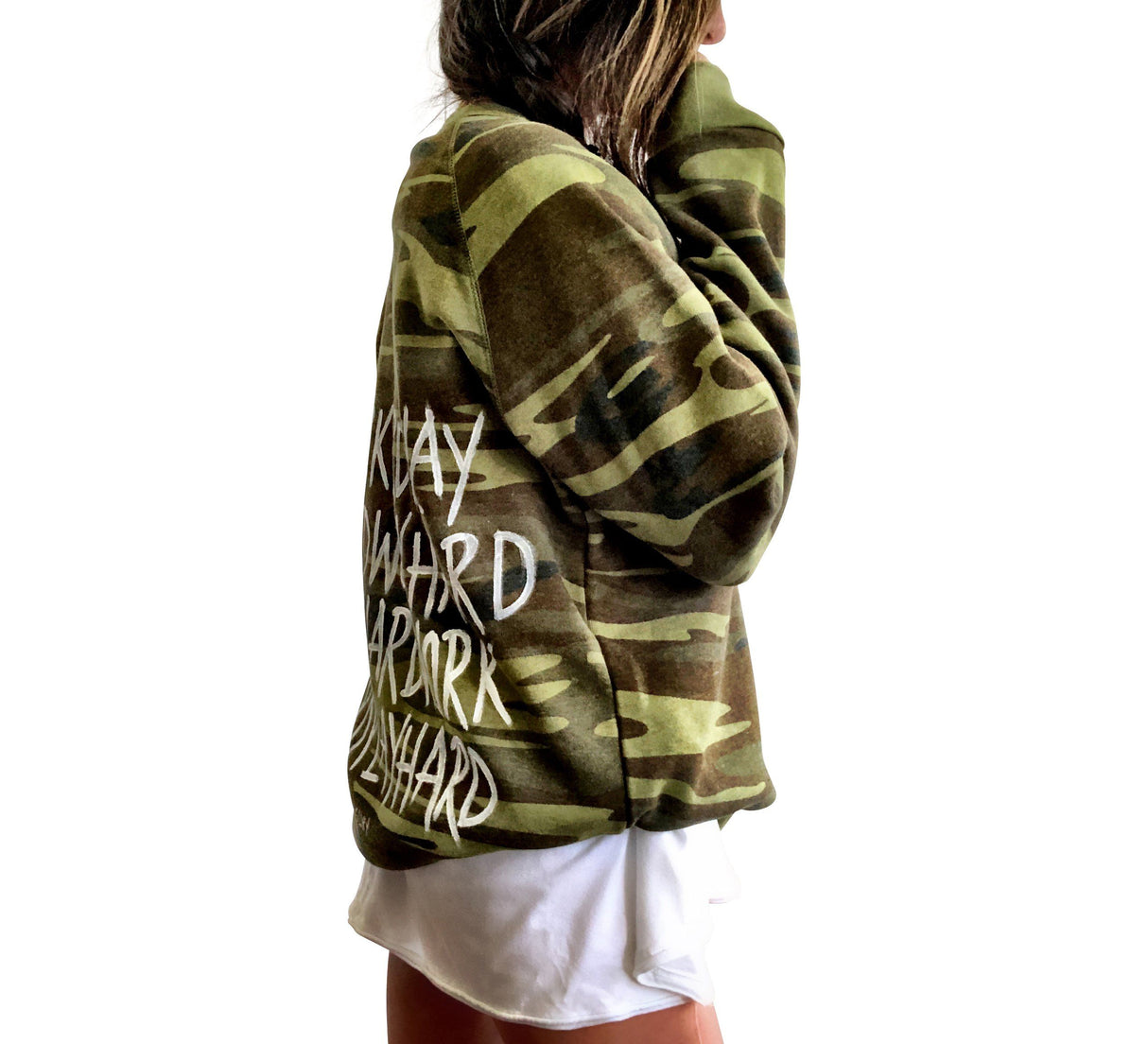 'PLAYTIME CAMO' SWEATSHIRT from Wren + Glory