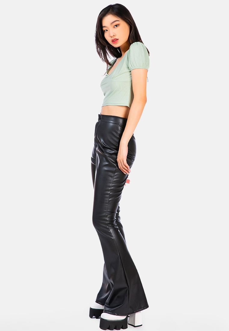 Pleated V Neck Top from London Rag International