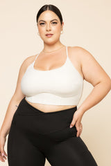 Plié Corset Crop Bralette - Cream from POPFLEX