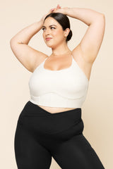 Plié Corset Crop Bralette - Cream from POPFLEX