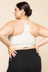 Plié Corset Crop Bralette - Cream from POPFLEX