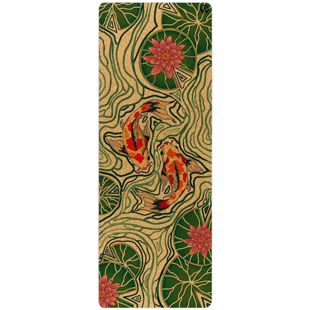 Pond Of Harmony Original Cork Yoga Mat from Yoloha Yoga