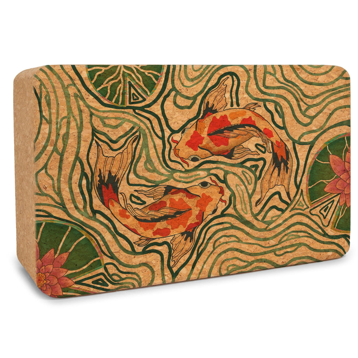 Pond of Harmony Cork Yoga Block from Yoloha Yoga