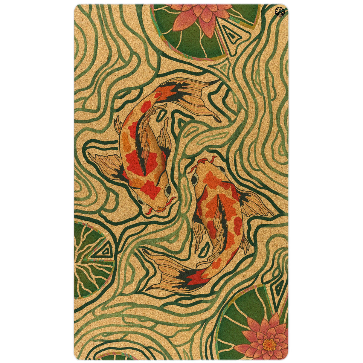 Pond of Harmony Nomad XL Cork Yoga Mat from Yoloha Yoga