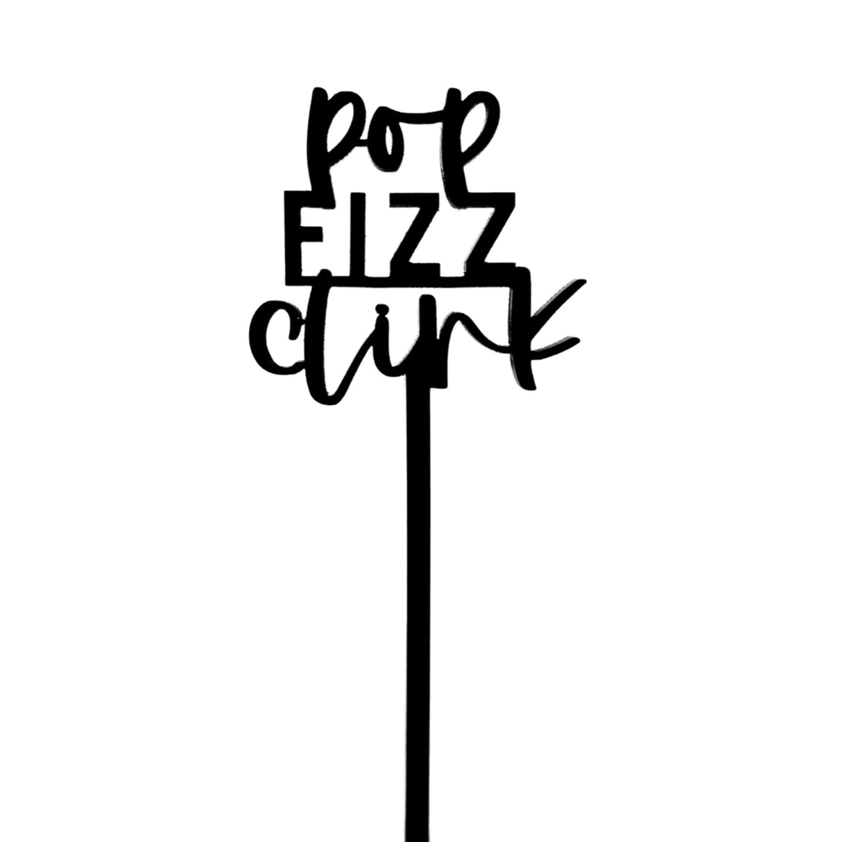 Pop Fizz Clink Drink Stirrers, Set of 12 from The Cotton & Canvas Co.