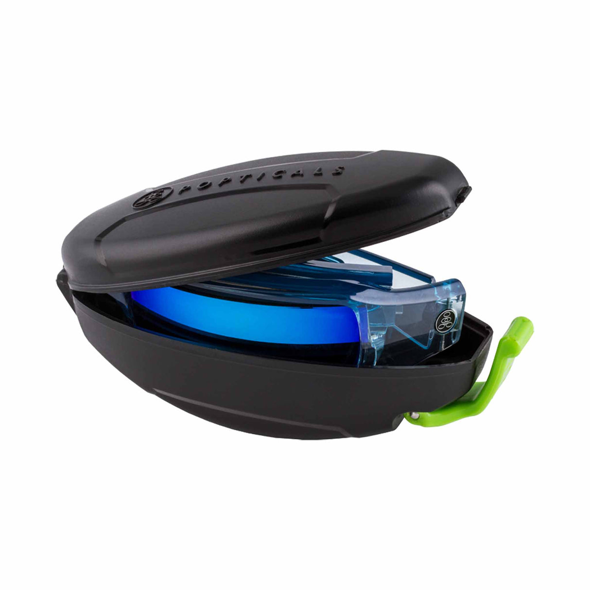 POPSIGN | Polarized | Gloss Blue/Clear Crystal | Blue Mirror Lens from Popticals