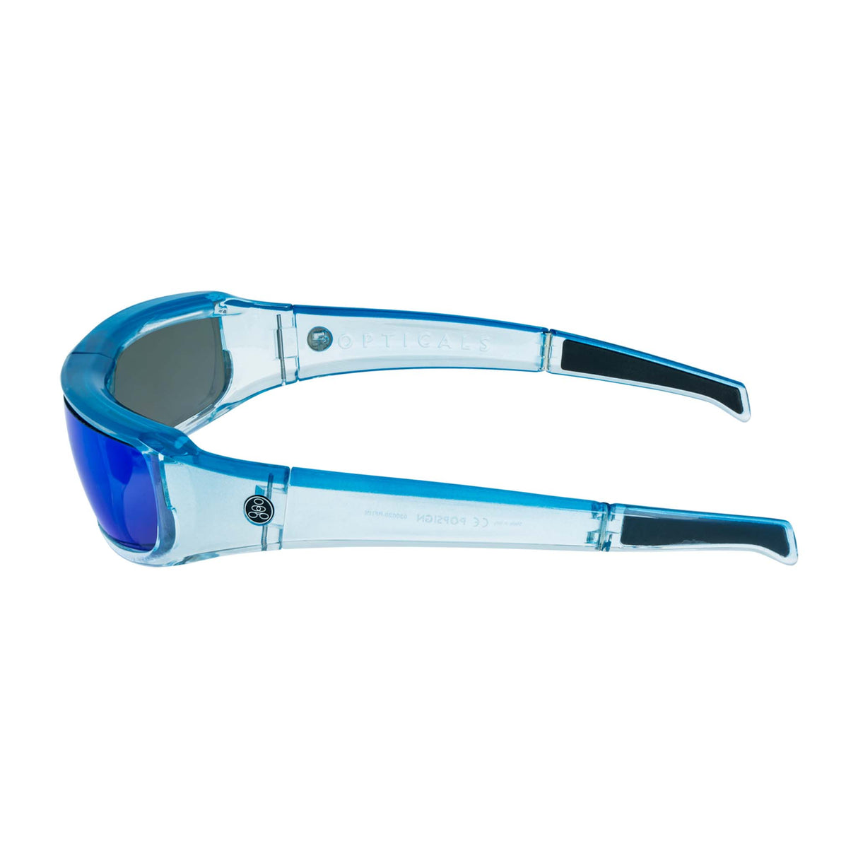 POPSIGN | Polarized | Gloss Blue/Clear Crystal | Blue Mirror Lens from Popticals