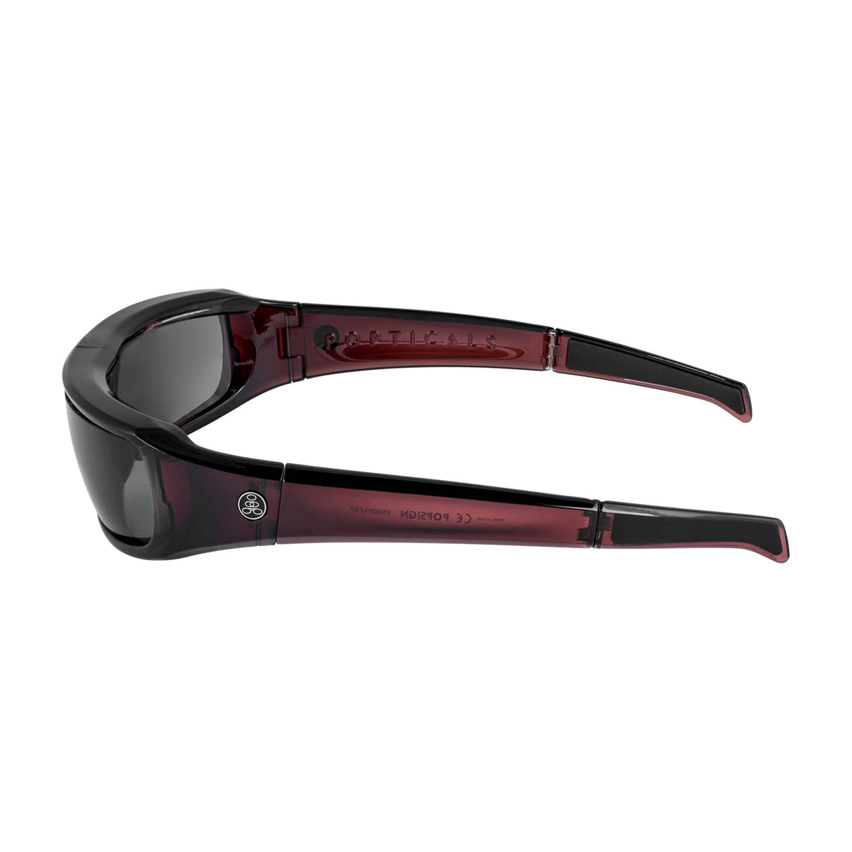 POPSIGN | Polarized | Gloss Wine/Black Crystal Frame | Gray Lens from Popticals