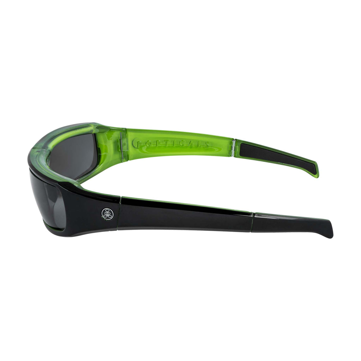 POPSIGN | Polarized | Gloss Black/Green Crystal Frame | Gray Lens from Popticals