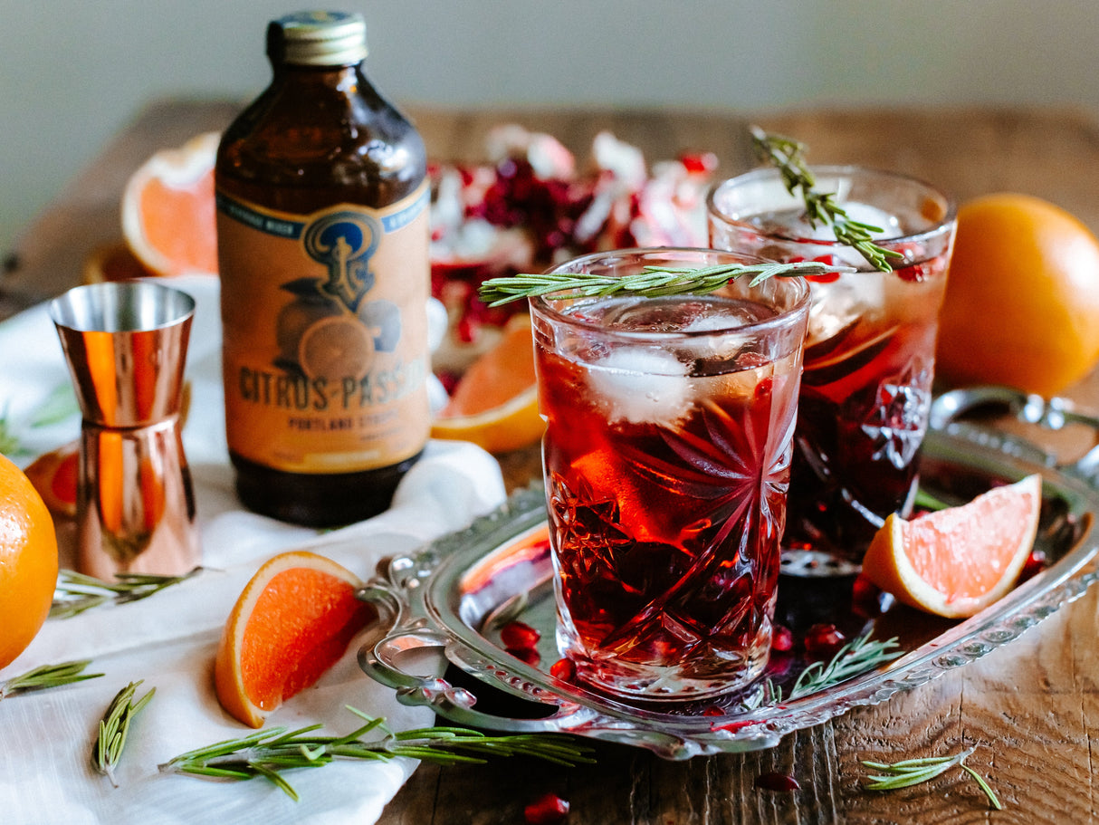 Passion Fruit Citrus Syrup two-pack from Portland Syrups