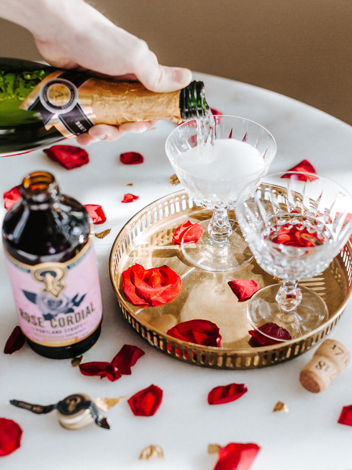 Rose Cordial Syrup two-pack from Portland Syrups