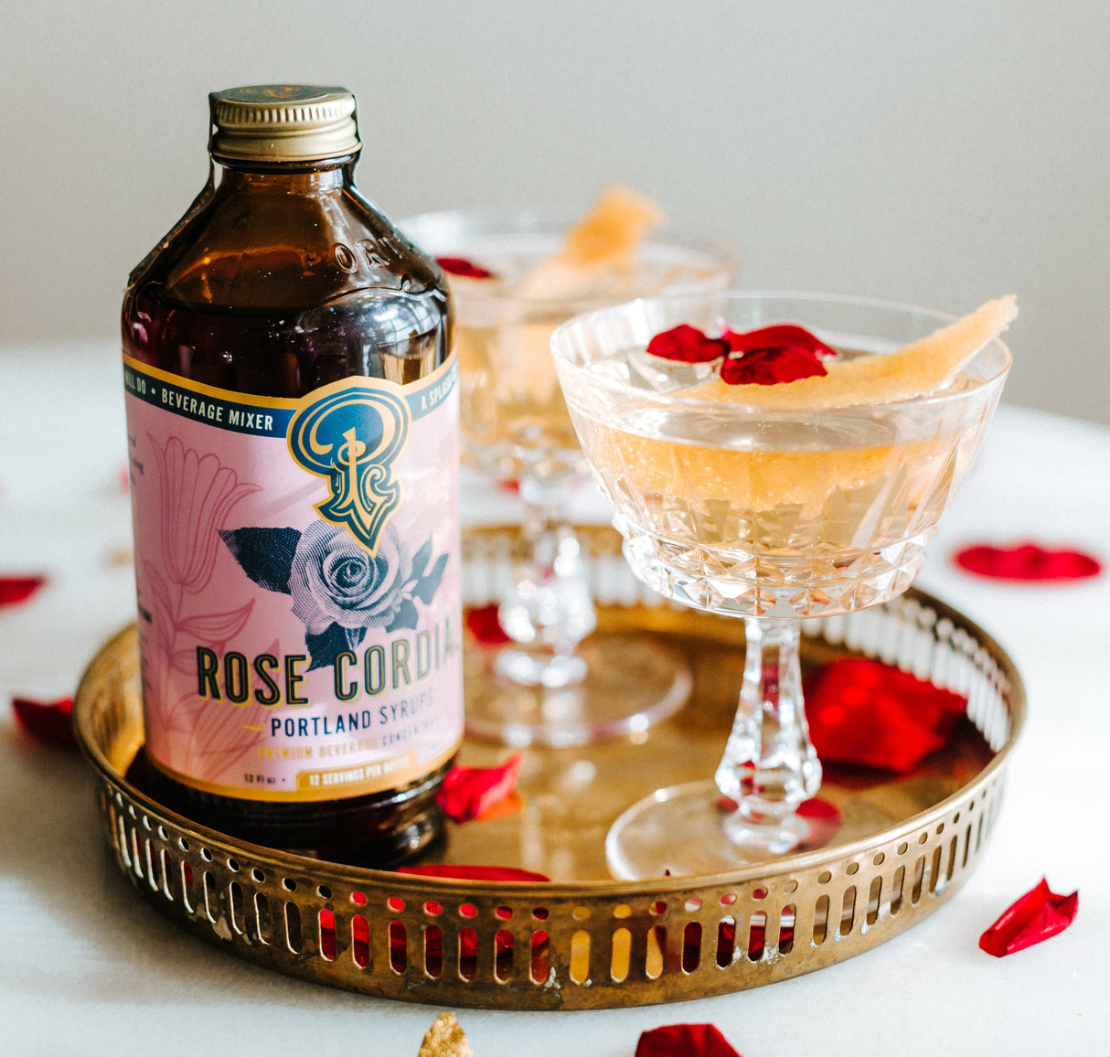 Rose Cordial Syrup from Portland Syrups