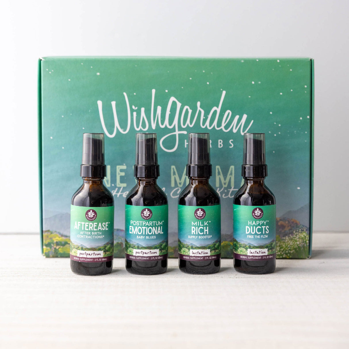 Postpartum Essentials Kit with Gift Box from WishGarden Herbs