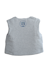 Sleeveless Kids Vest - Pomegranate & Almond from Manymoons