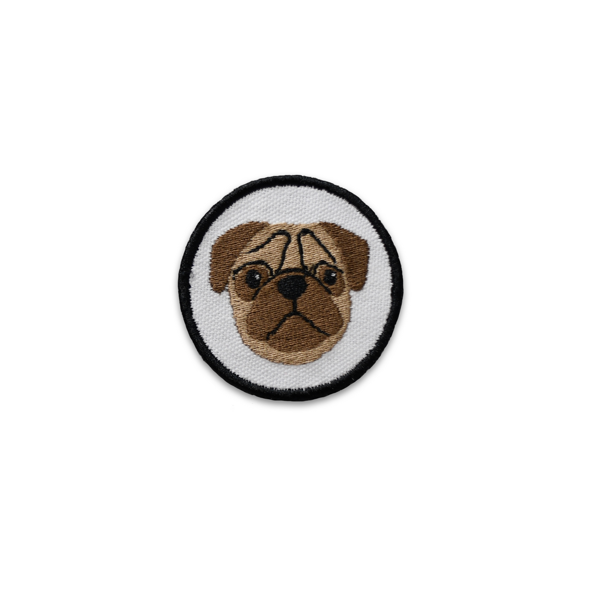 Pug Face Circle Patch from K9 Sport Sack