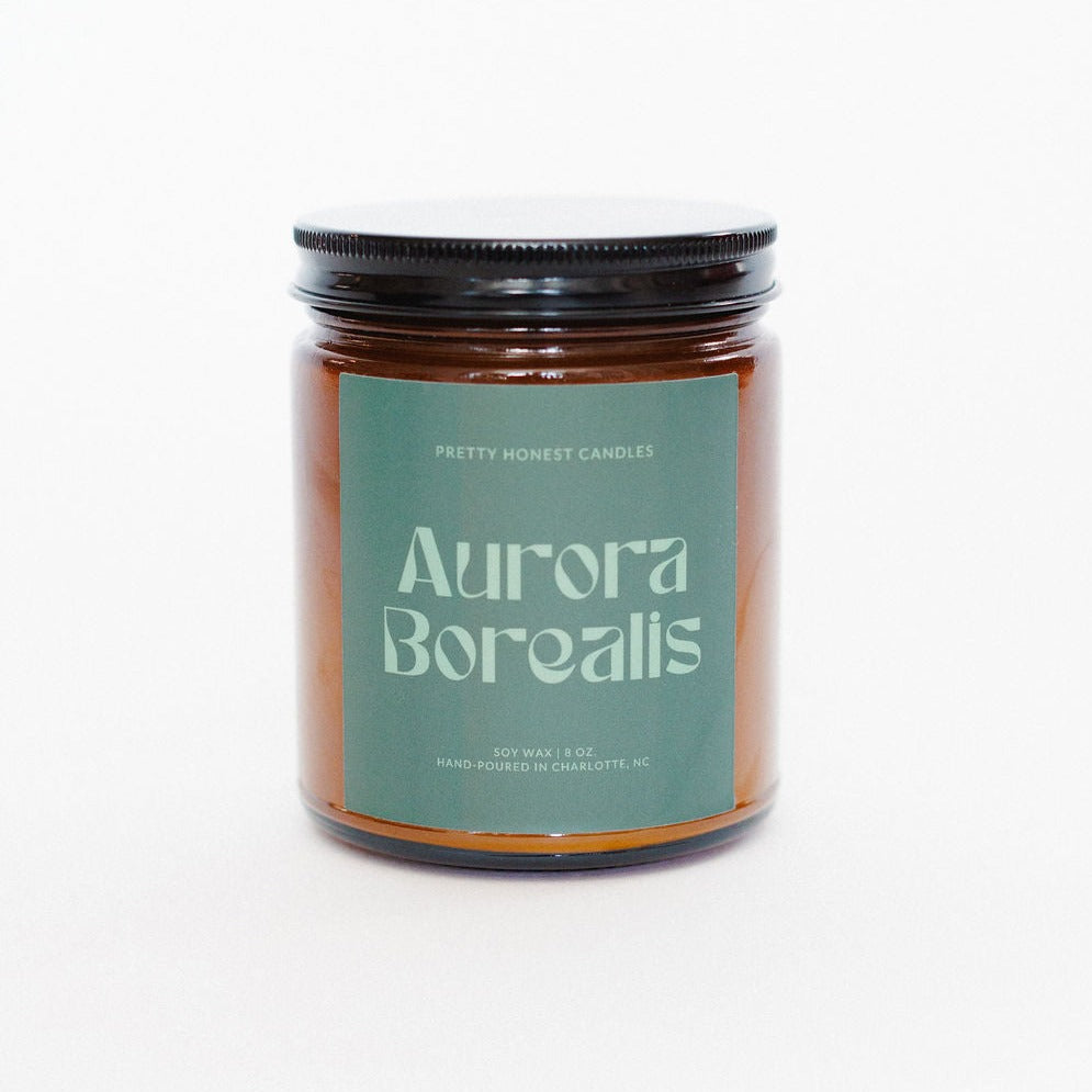Cardamom Candle: Aurora Borealis Candle from Pretty Honest Candles