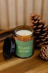 Eucalyptus and Pine Candle: Scenic Route Candle from Pretty Honest Candles
