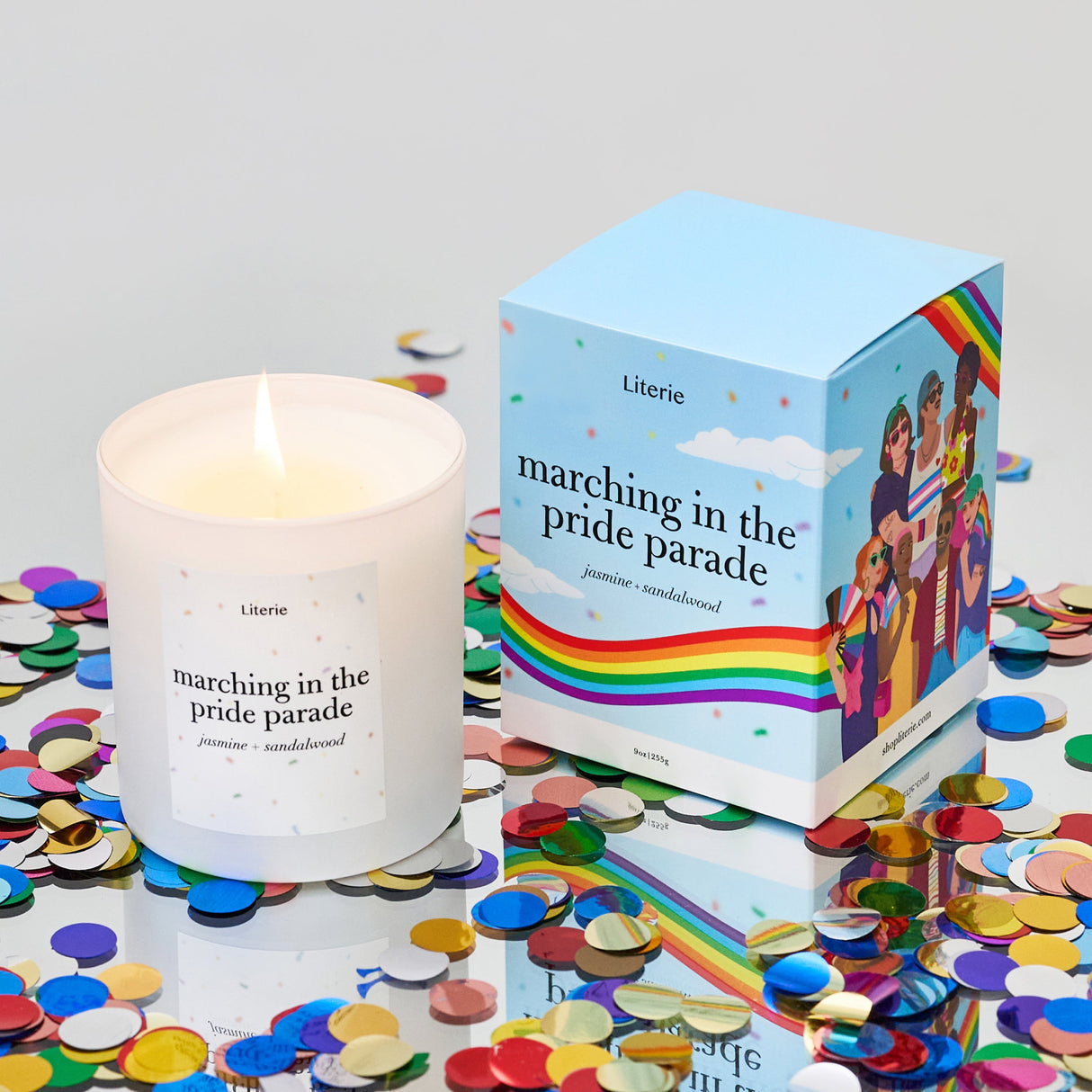 Marching in the Pride Parade from Literie Candles