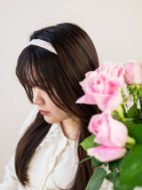 Blush Lace Skinny Headband from Ash & Rose