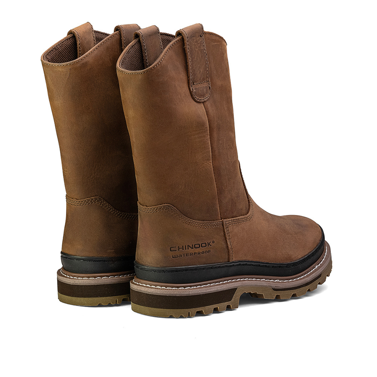 Rancher 11” Waterproof Soft Toe Work Boot - Brown From Chinook Footwear