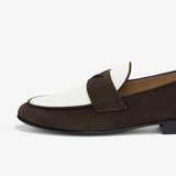 Men's Brown Suede & White Canvas Centesimo from Del Toro Shoes