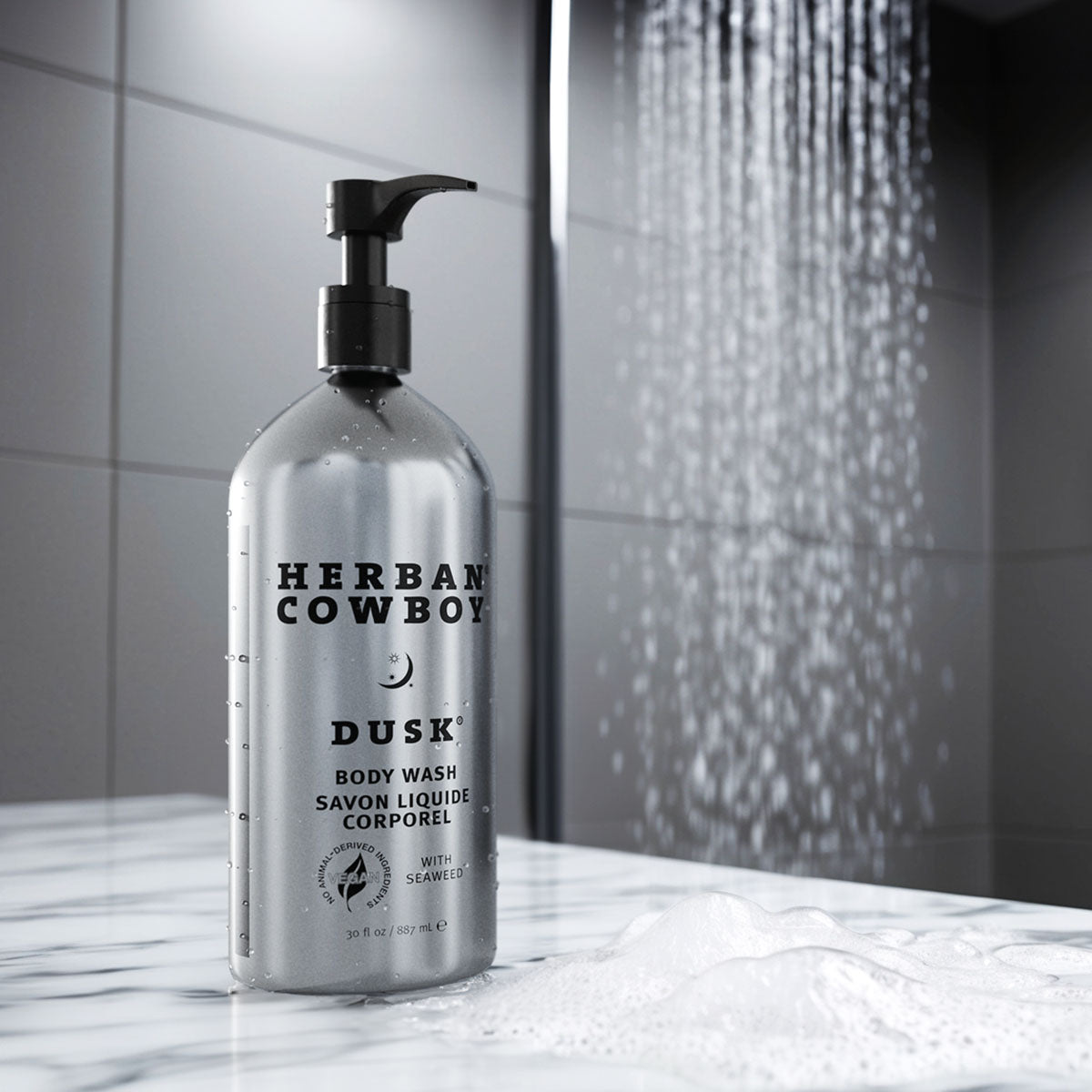Dusk Body Wash Refillable Aluminum Pump From Herban Cowboy