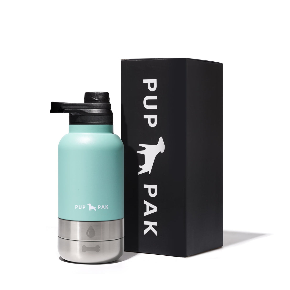 Pup Pak Dog Water Bottle with Detachable Bowls From Pup Pak