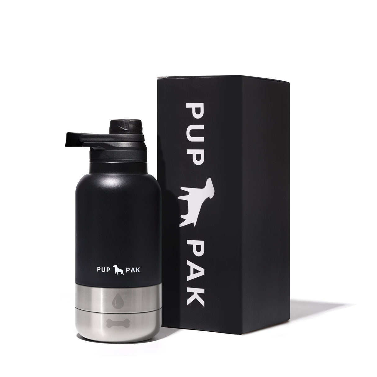 Pup Pak Dog Water Bottle with Detachable Bowls From Pup Pak