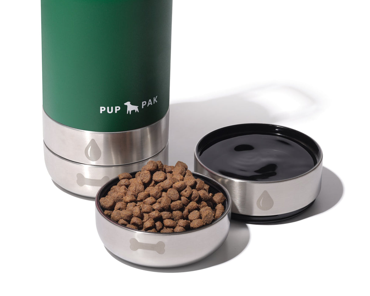 Pup Pak Dog Water Bottle with Detachable Bowls From Pup Pak
