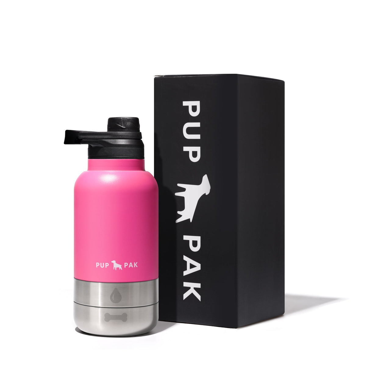 Pup Pak Dog Water Bottle with Detachable Bowls From Pup Pak