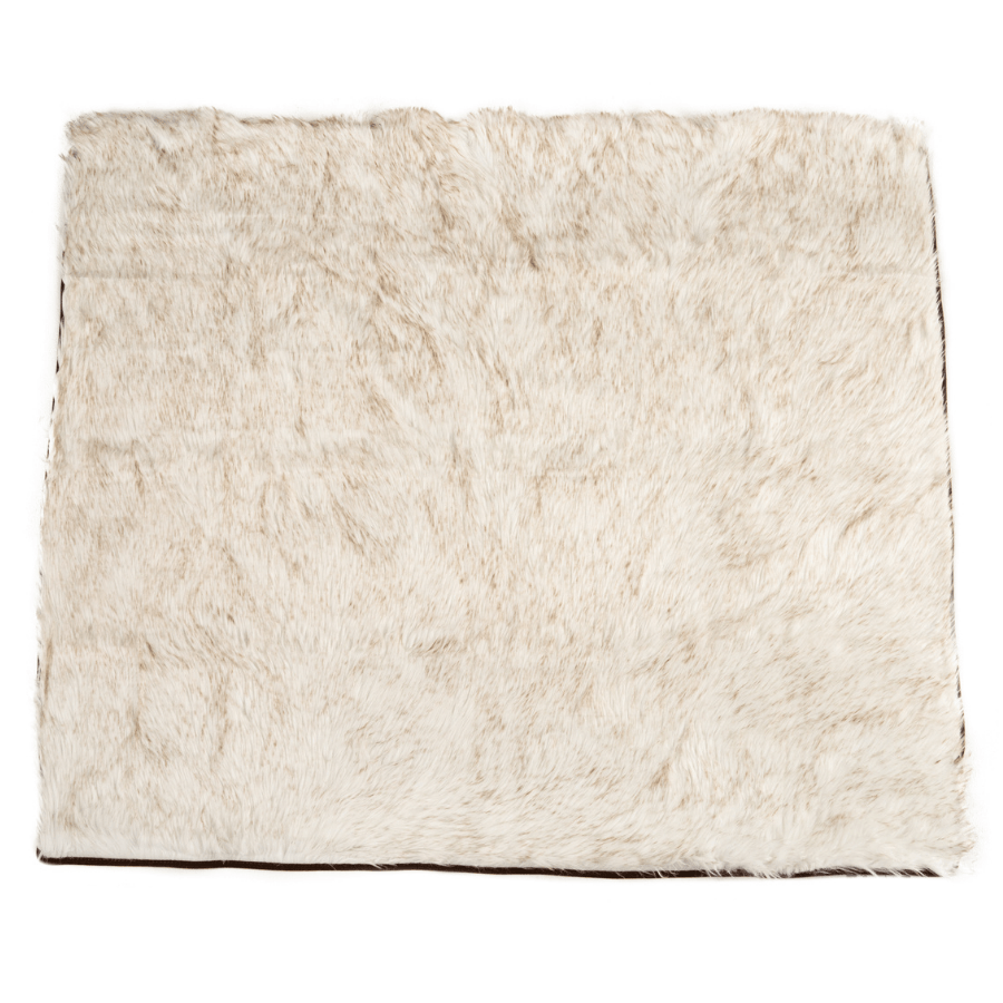 PupProtector™ Waterproof Throw Blanket - White with Brown Accents from Paw.com
