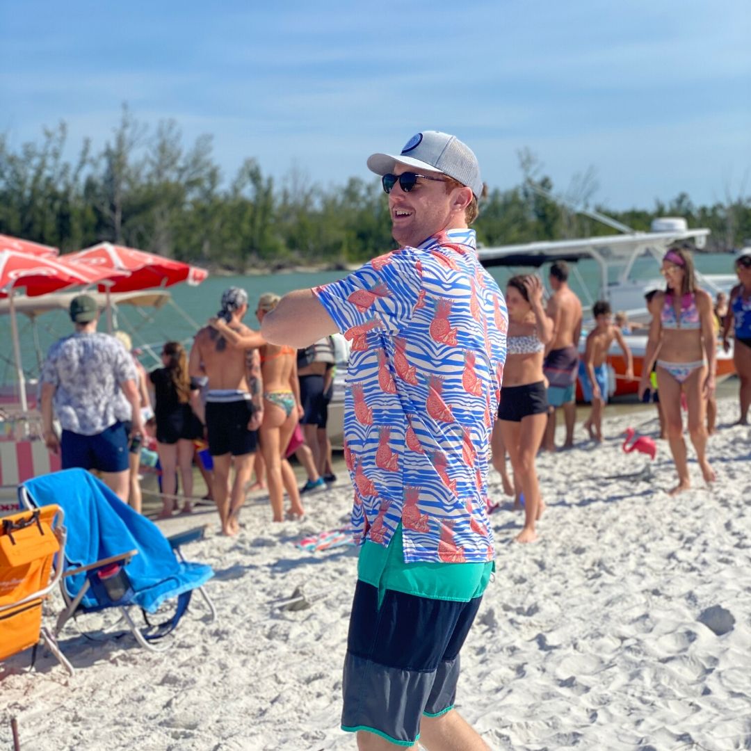 The PURE Pineapple Everyday Polo from Tropical Bros