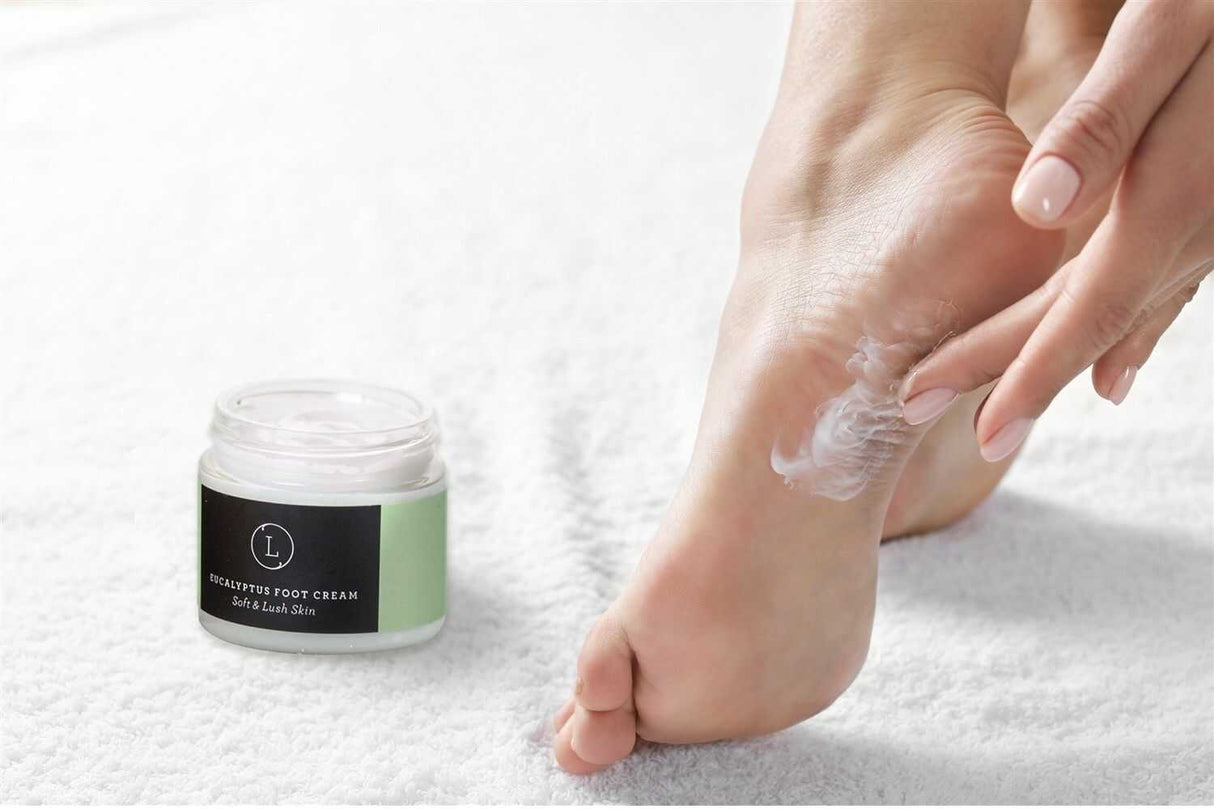 Eucalyptus Shea Butter Foot Cream from Lizush