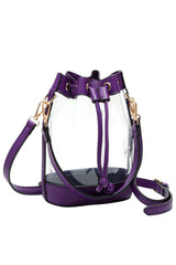 Clear Crossbody Stadium Bucket Bag from Madeline Love