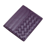 Faux Leather Basket Weave Card Holder Wallet  from Madeline Love