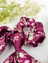 Purple Satin Scarf Scrunchie from Ash & Rose