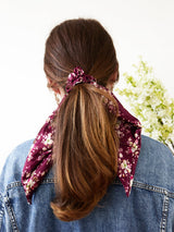 Purple Satin Scarf Scrunchie from Ash & Rose