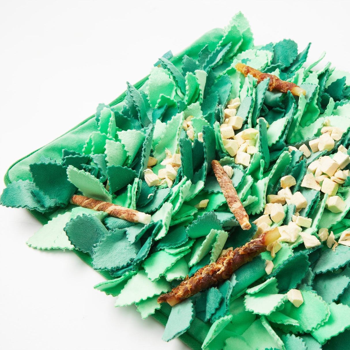 Dog Puzzle Grass Sniffle Mat - Hide, Seek, Feast! (Green) From PuzzleFeeder - Slower than a slow feeder