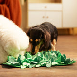 Dog Puzzle Grass Sniffle Mat - Hide, Seek, Feast! (Green) From PuzzleFeeder - Slower than a slow feeder