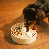 Dog Puzzle Licker Junior - Triple Textures, Triple Fun - for S/M Breeds (Orange) From PuzzleFeeder - Slower than a slow feeder