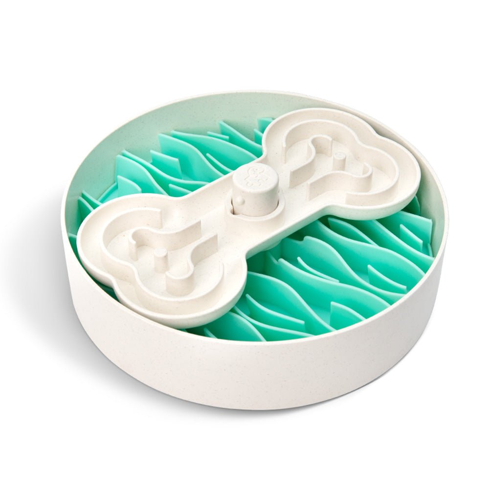 Puzzle Feeder™ Wave - Slower than a Slow Feeder - For Dogs (Green) From PuzzleFeeder - Slower than a slow feeder