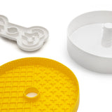 Puzzle Licker Maze - Triple Textures, Triple Fun (Yellow) From PuzzleFeeder - Slower than a slow feeder