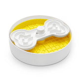 Puzzle Licker Maze - Triple Textures, Triple Fun (Yellow) From PuzzleFeeder - Slower than a slow feeder