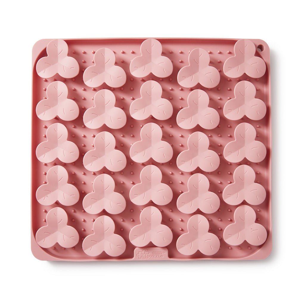 Dog Puzzle Mat - Slow Feeding Mat(Pink) From PuzzleFeeder - Slower than a slow feeder