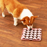 Dog Puzzle Mat - Slow Feeding Mat(Pink) From PuzzleFeeder - Slower than a slow feeder