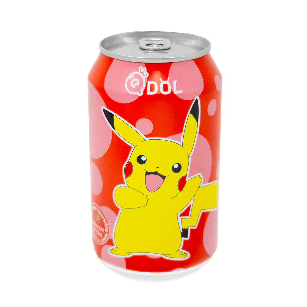 QDol Pokemon Strawberry Flavour Sparkling Water (330ml) (China) 6-Pack from PETEZ POP WHOLESALE