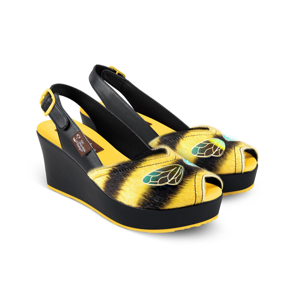 Chocolaticas® Queen Bee Women's Mary Jane Sandal From Hot Chocolate Design